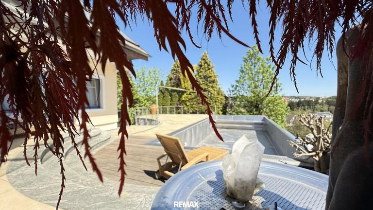 Blick Edelstahl Infinitypool