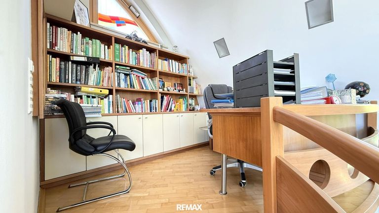 Büroecke im Wintergarten