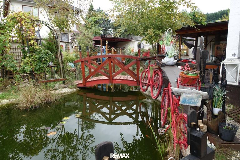 Biotop mit Brücke