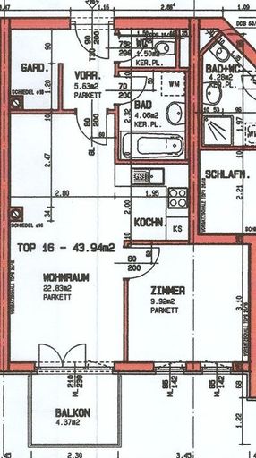 Grundrissplan