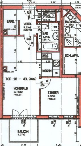 Grundrissplan