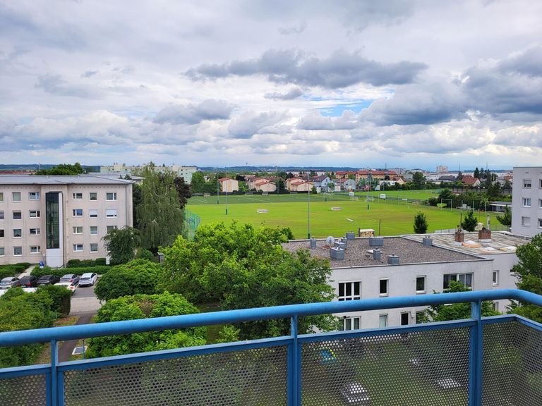 Blick vom Balkon