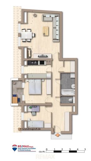 Grundriss möbliert