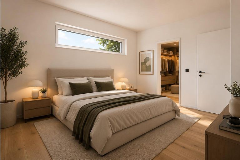Schlafzimmer OG Einrichtungsbeispiel