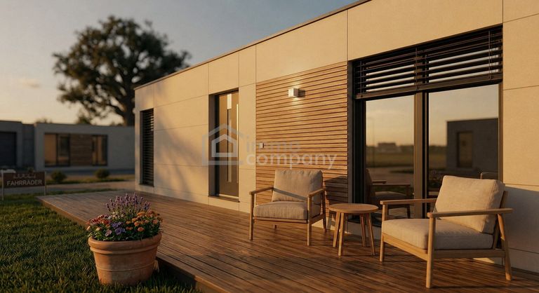 30 m² große Terrasse aus Lärchenholz