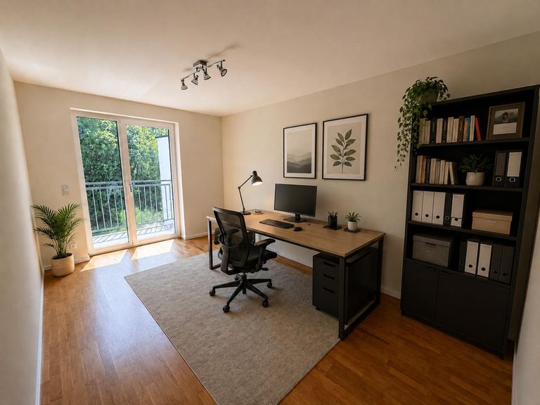 Arbeitszimmer (virtuell eingerichtet)