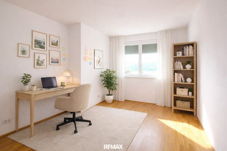 Arbeitszimmer (virtuell eingerichtet)