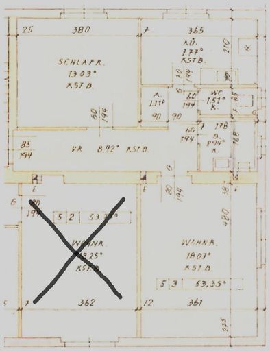 Jesuitenmühlstrasse Obj.3339 Plan