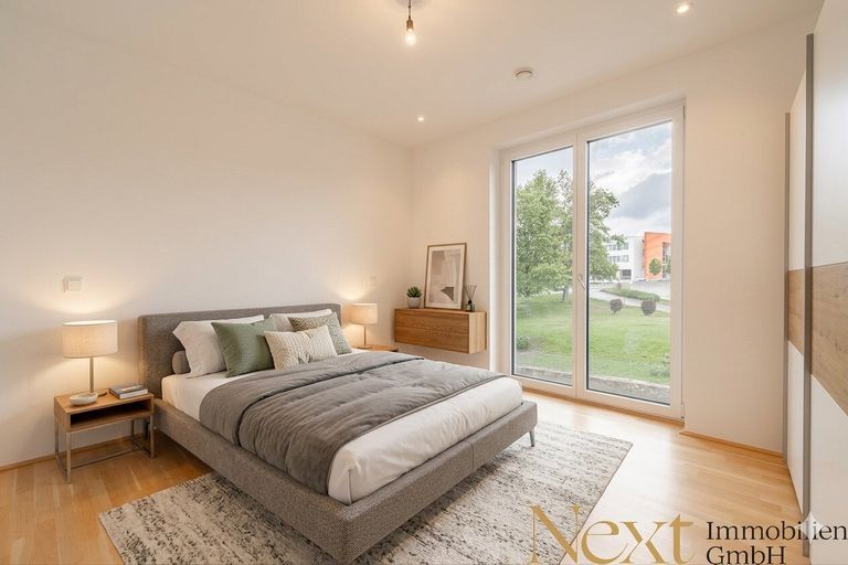 Schlafzimmer (KI möbliert)