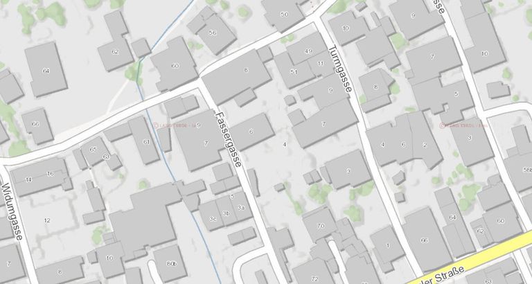 Lageplan Grundstück Fassergasse