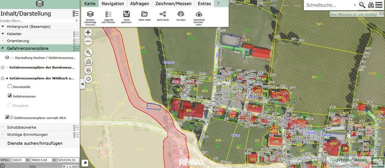 Gefahrenzone GIS