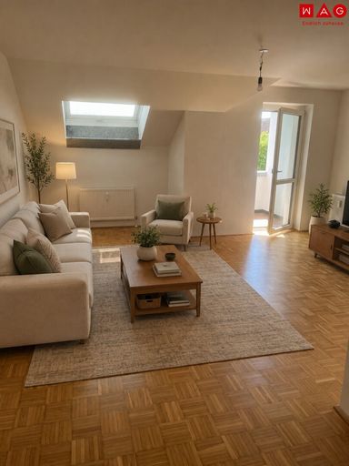 KI generiertes Wohnzimmer