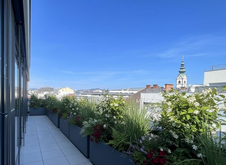 Terrasse - Symbolfoto KI