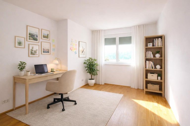 Arbeitszimmer (virtuell eingerichtet)