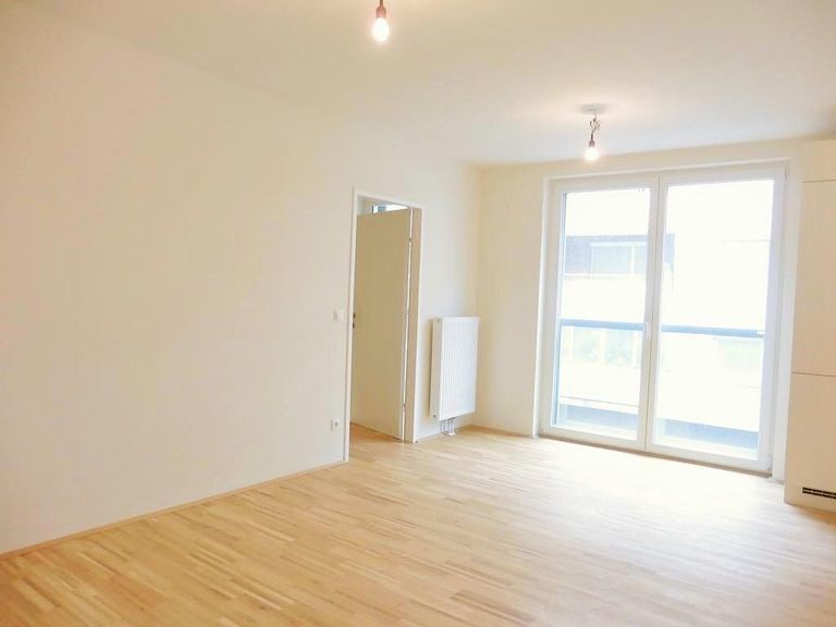 heller, freundlicher Wohnraum (Blick zum Schlafzim