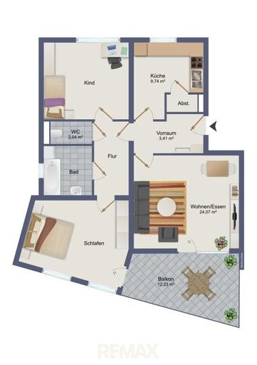 schematischer Grundriss