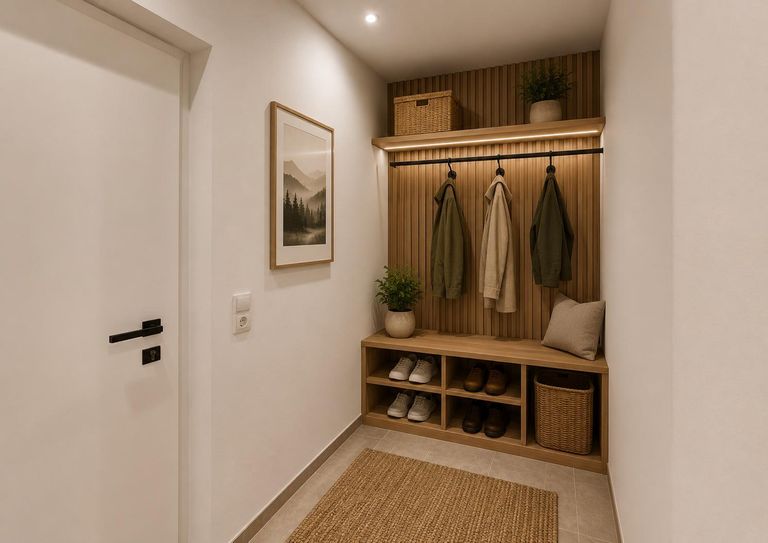 Wohnung - Garderobe Visualisierung