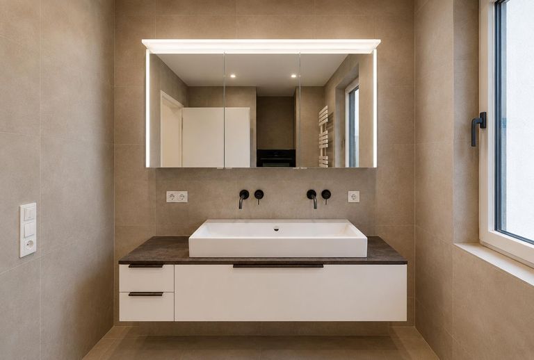 Wohnung - Badezimmer .