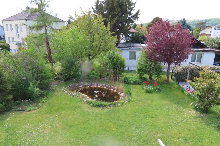 Blick in den Garten vom OG