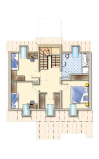 12. Reihenhaus 2102 Bisamberg - Grundriss DG