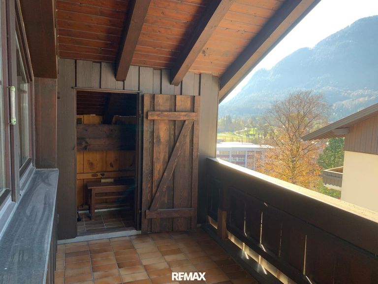 Balkon mit praktischen Stauraum