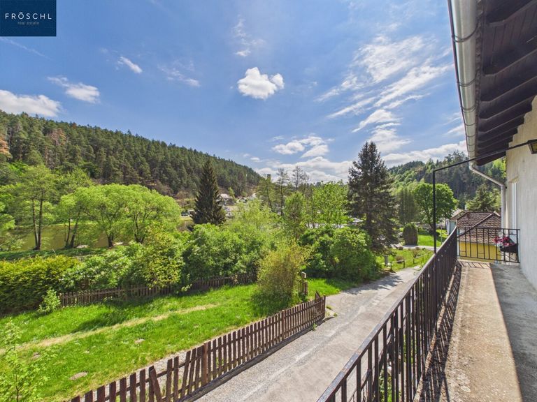 Fernblick vom Balkon der Schlafzimmer