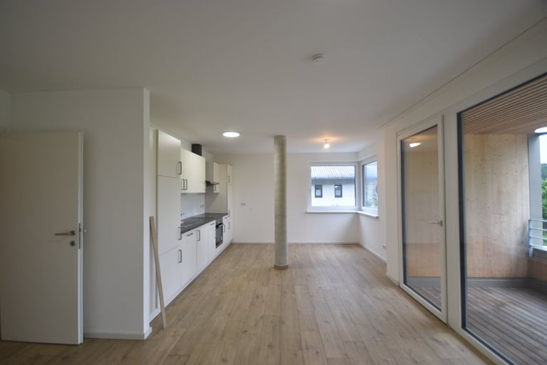 Wohn- Ess- Kochbereich - Modernes 2 Zimmer Appartement mit großer Loggia und Bergblick Miete Grödig Salzburg