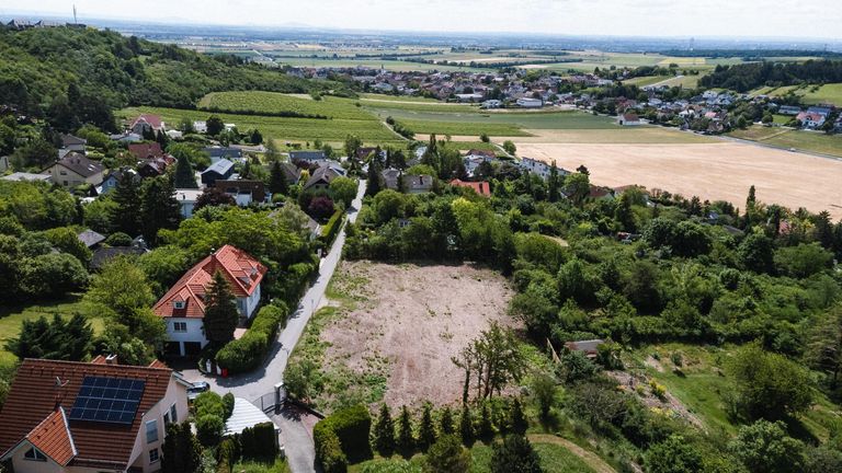 Drohne Blick Hagenbrunn von Westen - BGD 2102 Hage