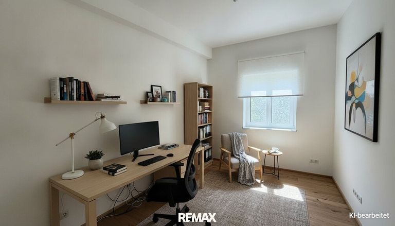 KI generiert Arbeitszimmer