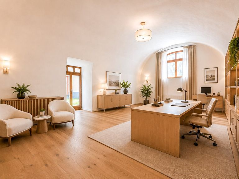 Gewölberaum - Atelier Einrichtungsvorschlag