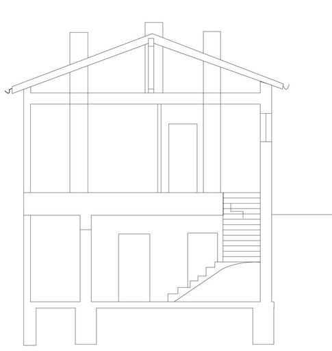 Grundrissplan Vorderansicht