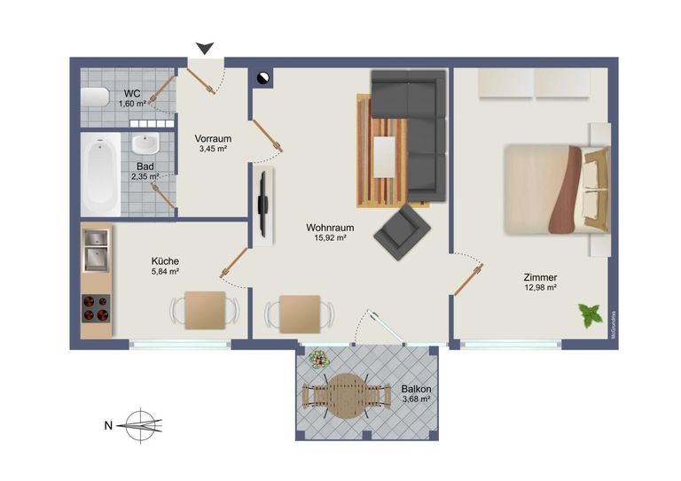 Grundrissplan