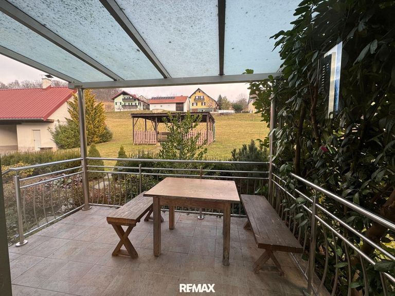 Blick auf die Terrasse 