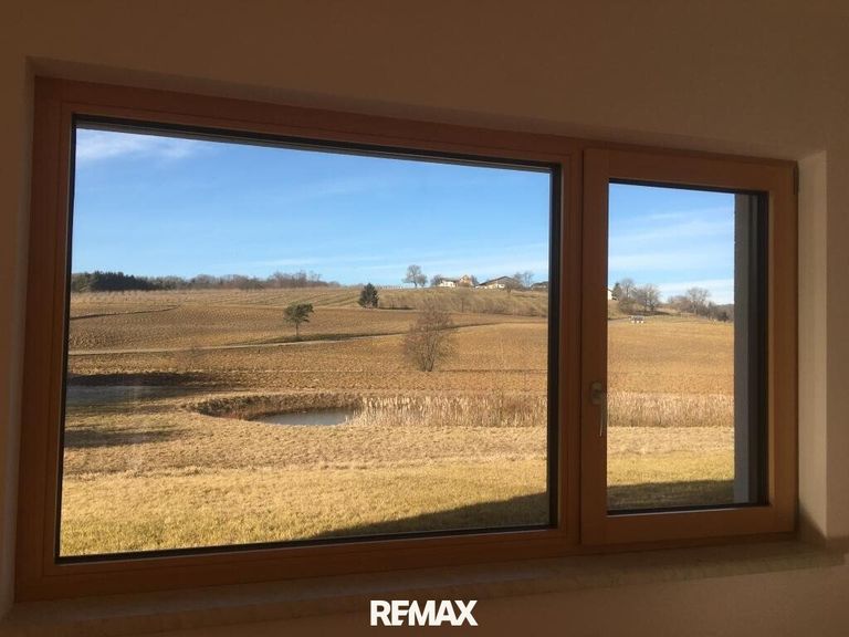 Blick vom Wohnzimmer 