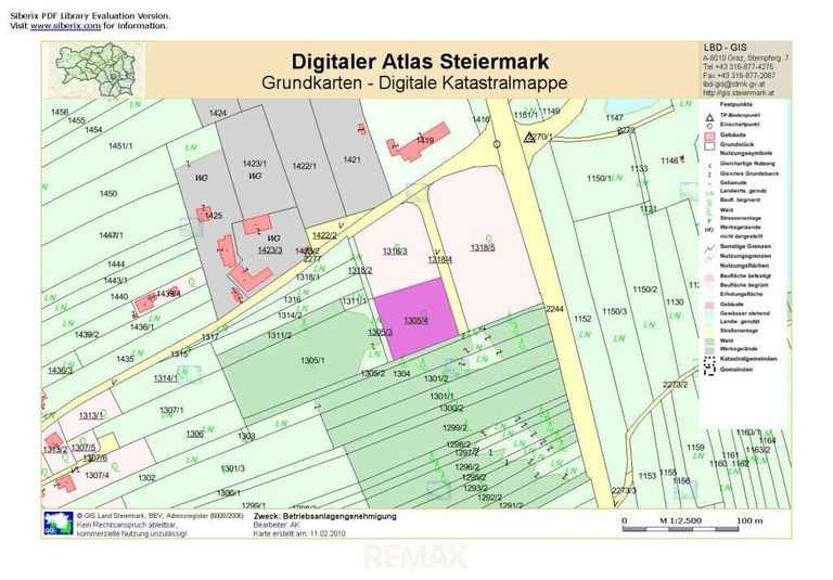 Übersicht Kataster A4