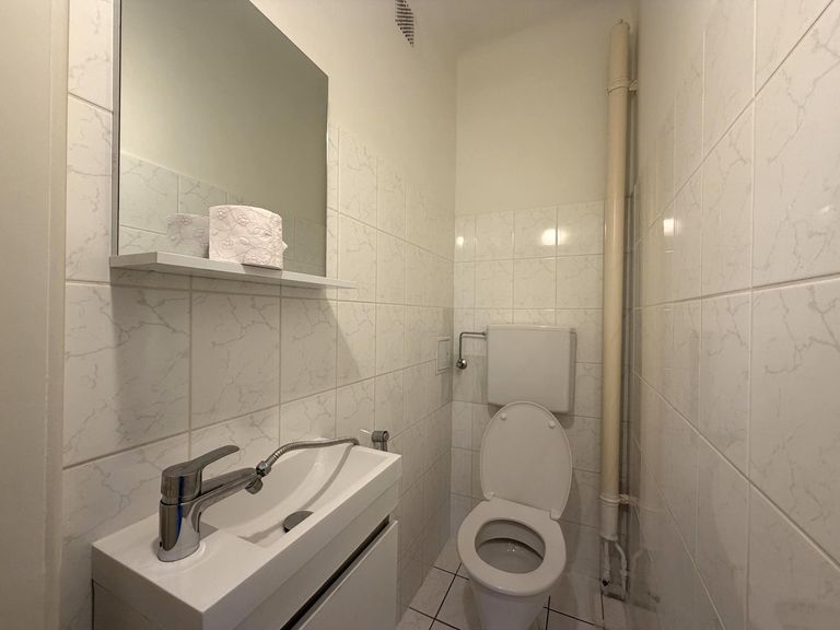 Toilette mit Handwaschbecken