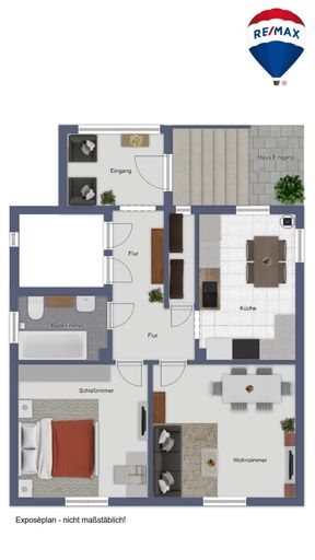 Exposeplan Erdgeschoss