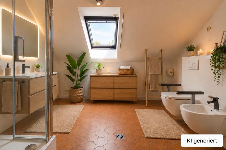 OG Badezimmer, Gestaltungsvorschlag