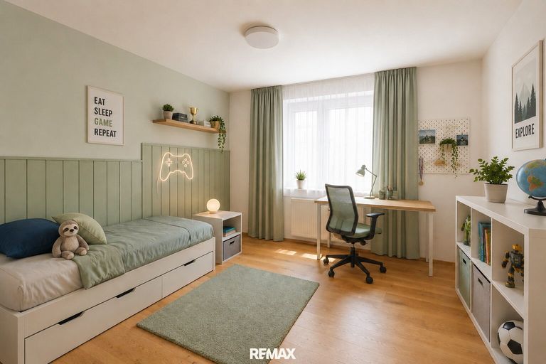 Kinderzimmer (virtuell eingerichtet)