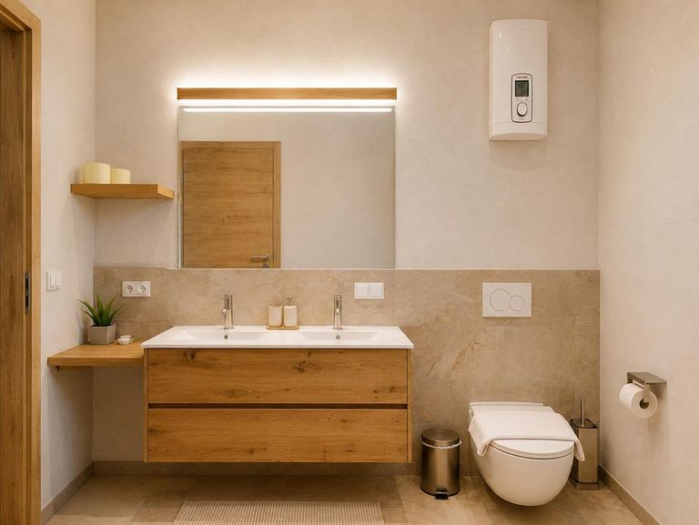 See - Haus - Apartment 1 Badezimmer-