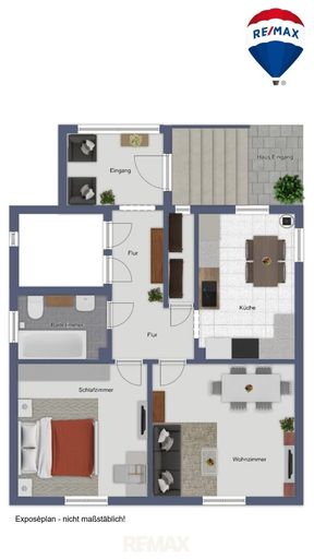 Exposeplan Erdgeschoss