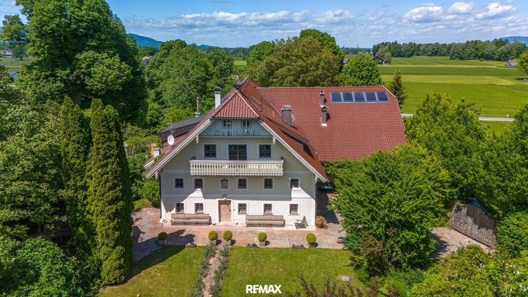Vogelperspektive Haupthaus aus Süden