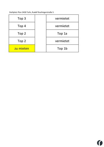 Stellplatz Plan