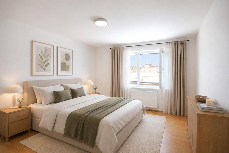 Schlafzimmer (virtuell eingerichtet)
