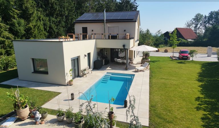 Traumhaus aus der Vogelperspektive