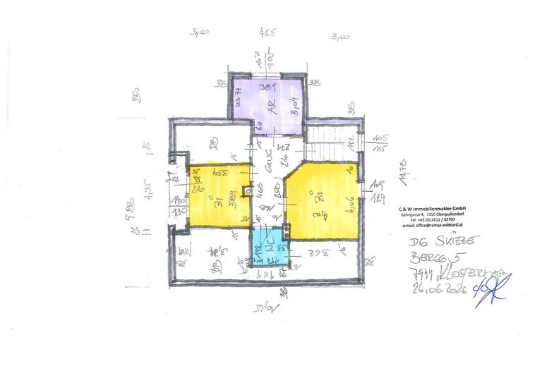 Grundriss Skizzen Bergg 5 Kloster DG