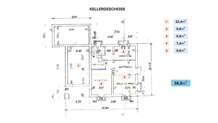 Plan Kellergeschoss