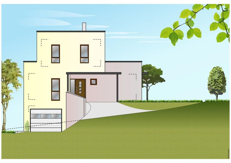 Beispiel für Neubau - Ansicht B