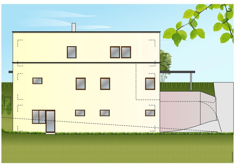Beispiel für Neubau - Ansicht A