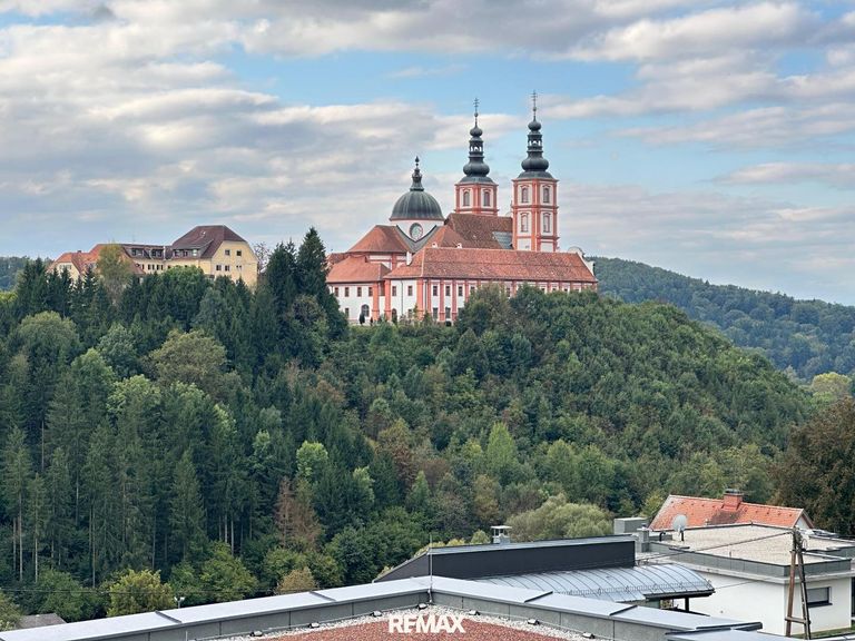 Ausblick auf die Basilika Maria Trost